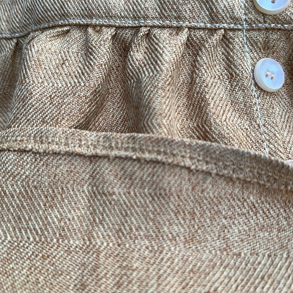 Moon River gold dress cotton poly linen blend large - Picture 14 of 14